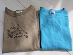 F.O.KIDS 茶色　水色　半袖　Tシャツ　セット　まとめ売り　120