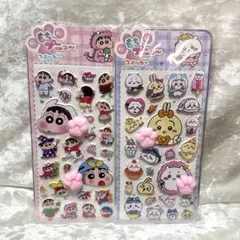 にくきゅうシール♡ちいかわ・クレヨンしんちゃん　2枚セット