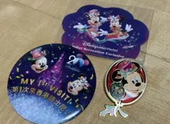香港ディズニー　20周年ピンバッジミッキー　おまけ付き