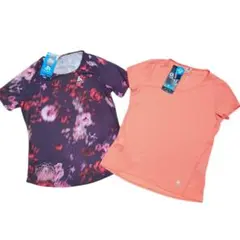 【2枚セット】　スポーツウェア　半袖カットソー　Tシャツ　新品　オドロ　速乾