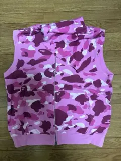 貴重レア☆A BATHING APE エイプ ダウンベスト カーキ XL - メルカリ