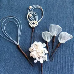 成人式和風髪飾り 4点セット