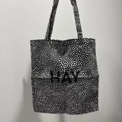 HAY トートバッグ ドット チェック エコバッグ ストライプ カバン バッグ