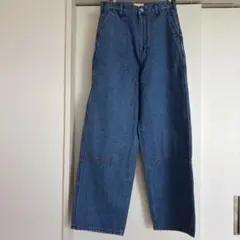SHISHIKUI ペインターパンツ 38 インディゴ デニム 赤ステッチ - メルカリ