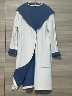 【INDIVI】インディヴィ　フード付きニットコート 羽織りM