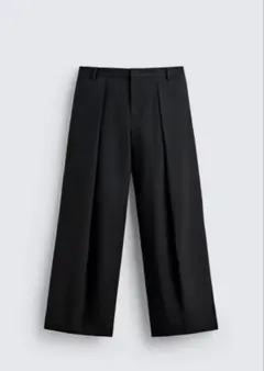 zara リラックスフィットプリーツパンツ