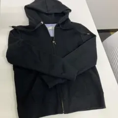 anySiS 黒 フード付き ジップアップパーカー