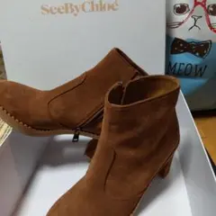 SeeByChloé ブラウン スエードブーツ37.5のサムネイル