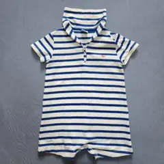 PETIT BATEAU ロンパース ボーダー 81cmのサムネイル