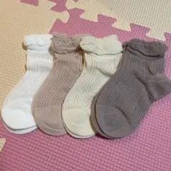 ④キッズ靴下　4足セット　女の子靴下　男の子靴下