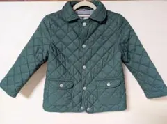 PETIT BATEAU ダークグリーン 薄手キルティングジャケット