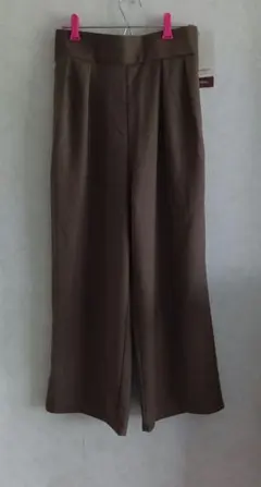 新品 LienRuru 薄ブラウン ワイドパンツ sizeL