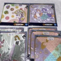 一番くじ　ディズニープリンセス　ハンドタオル　７点セット