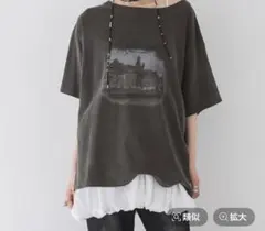 JEANASIS ボートネックプリントTEE【値下げ交渉不可】最終値下げ！のサムネイル