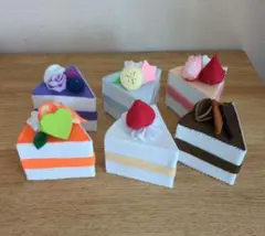 フェルトケーキ　ハンドメイド　ままごと