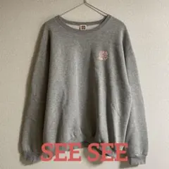 [美品]SEE SEE シーシー ロゴスウェット sweat grey グレーのサムネイル