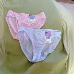 レディースレース装飾 ショーツ 2色セット　サイズL