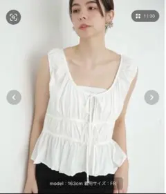 JILLSTUART ラスティックテンジクギャザートップスのサムネイル
