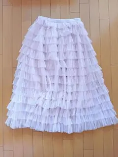 再値下げ！ナルシス ピンクフリル チュールスカート