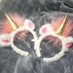 ユニバカチューシャ お揃い ユニコーン