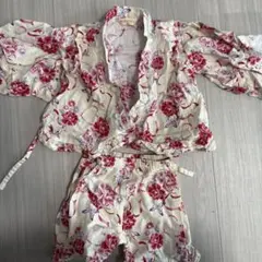 花柄甚平 80サイズ
