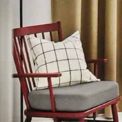 未開封 IKEA スピックルッバ クッションカバー オフホワイト/ブラック 廃盤