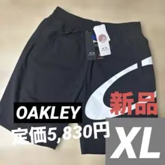 新品　オークリー　メンズ　ハーフパンツ　ブラック　黒　ストレッチ　高通気　XL