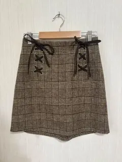 INGNI チェック台形スカート