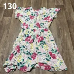 女の子 花柄 ワンピース 130