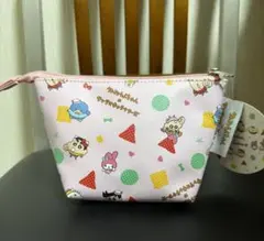 クレヨンしんちゃん×サンリオキャラクターズ　ピンク　ポーチ　新品未使用