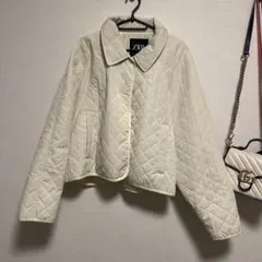 アイボリー キルティングジャケット　ZARA 美品