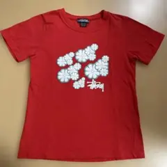 古着 90s stussy キッズ フラワー Tシャツ 120cm〜130cmのサムネイル