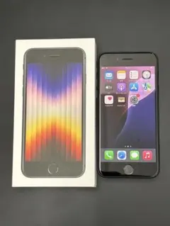【美品】Apple iPhone SE (第3世代) 128GB ミッドナイト