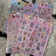 ラブブ　キラキラシール６枚組