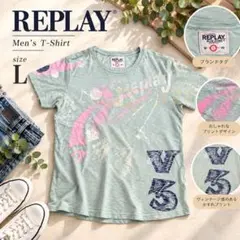 REPLAY リプレイ メンズ半袖Tシャツ Lサイズ
