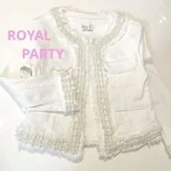 ROYALPARTY デニムノーカラージャケット