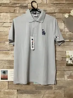 新品 MLB ロサンゼルス・ドジャース ポロシャツ グレー