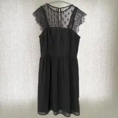 美品✦H&M レースワンピース M 黒ブラック フォーマルパーティドレス