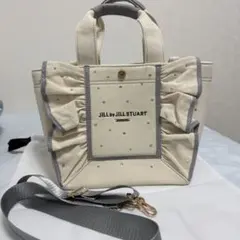 JILLSTUART バッグ トートバッグ 水色 フレームフリルトートポッピン