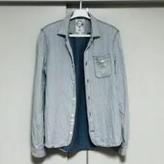 DIESEL ストライプ コットン 長袖シャツ L