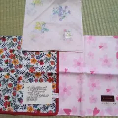 有名ブランドハンカチ３枚セット