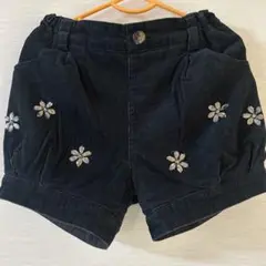 ANNA SUI mini 裏起毛ショートパンツ　ブラック