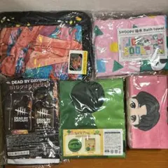 キャラクターバスタオル、ブランケット、ティッシュボックスカバー