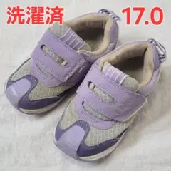 イフミー　IFME　17.0cm　17cm　スニーカー　シューズ　紫　パープル