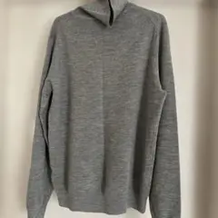 【美品】UNIQLO グレー ニットセーター Lサイズ