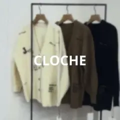 【タグ無し新品未使用】CLOCHE カーディガン　ブラック（セブンフェアリー）のサムネイル