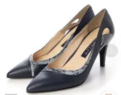 TALANTON ネイビー　パイソン　未使用美品