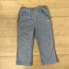 美品 familiar ファミリア チェック 90cm ズボン ボトムス フリル