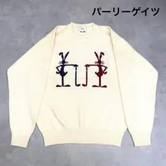 パーリーゲイツ　ウサギプリント セーター ホワイト　サイズ4 ゴルフ　ニット