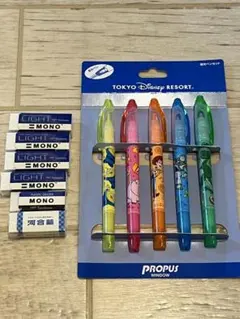 ディズニーリゾート 蛍光ペンセット トイストーリー MONO消しゴム モノ消し